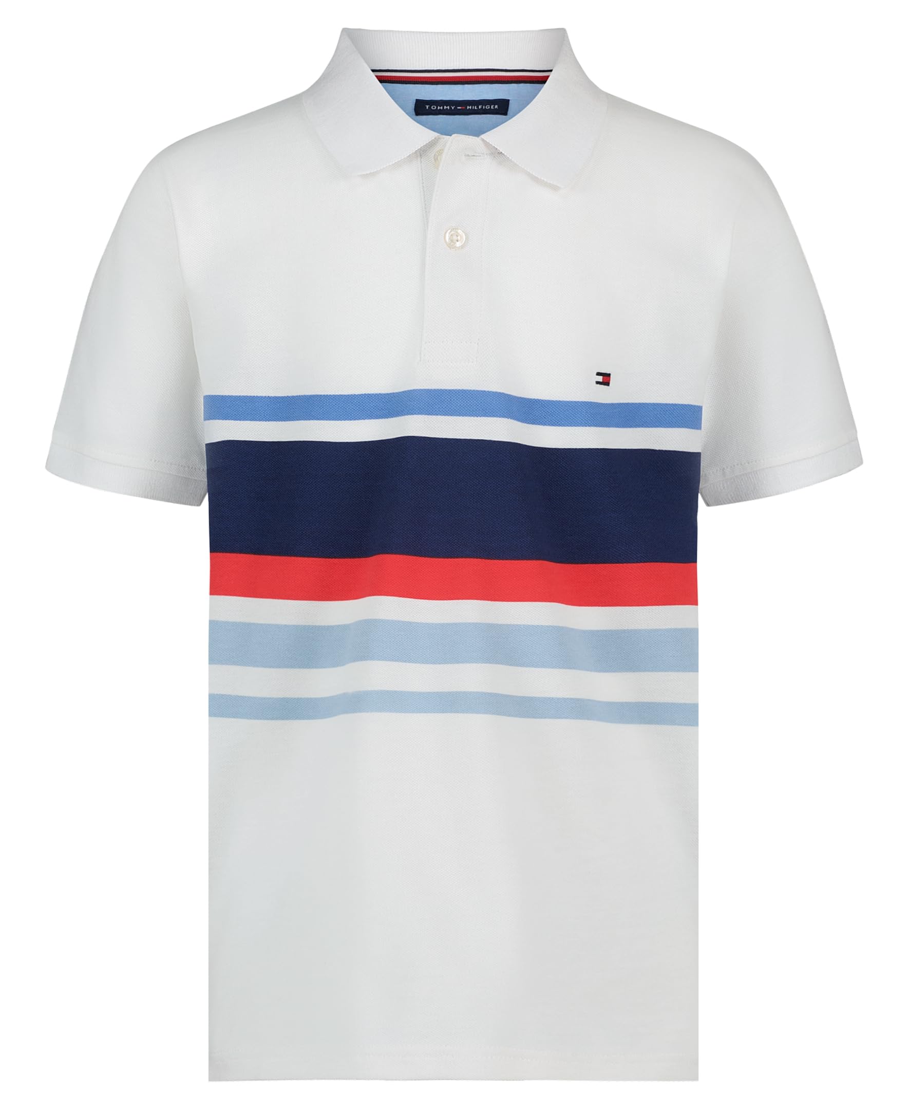 Boys' Short Sleeve Fashion Polo Shirt, Button Closure, Soft & Comfortable
