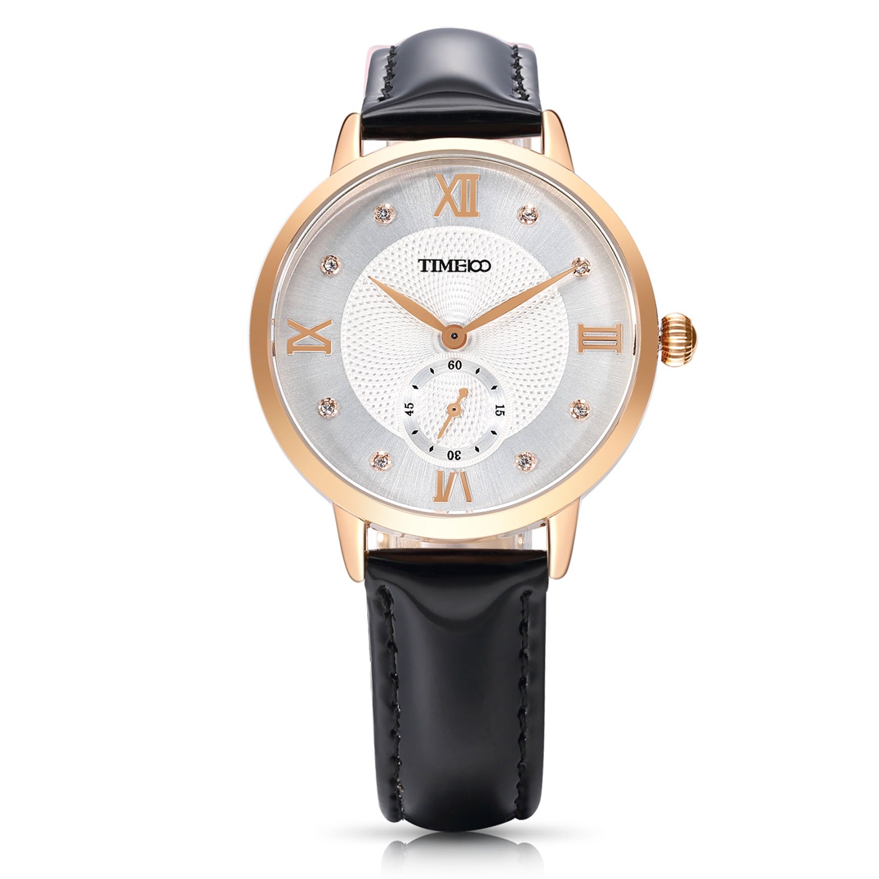 TIME100 Women's Watches for Ladies Female Wrist Watch Leather Band Waterproof Thin Minimalist Casual Simple Dress Quartz Analog Watch