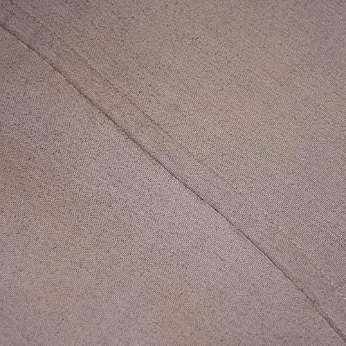 Miniatura 7 de Puf marrón ecológico hecho a mano de cuero de cabra redondo - Puf de forma redonda, 14.0 in x 14.0 in x 14.0 in, Puf sólido liso, Puf de cuero de