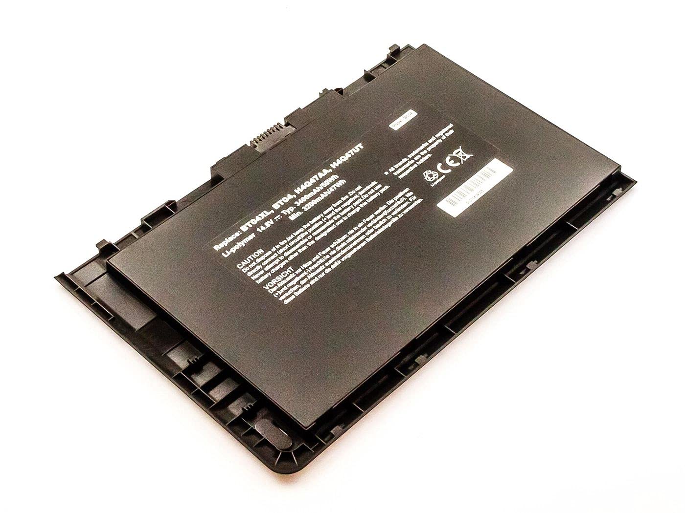 MicroBattery MBXHP-BA0018 Rechargeable Lithium Polymer Battery (LiPo) 3400 mAh 14.8 V - Rechargeable Batteries (3400 mAh, 50.3 Wh, Lithium Polymer (LiPo), 14.8 V, Black, 1 Piece)