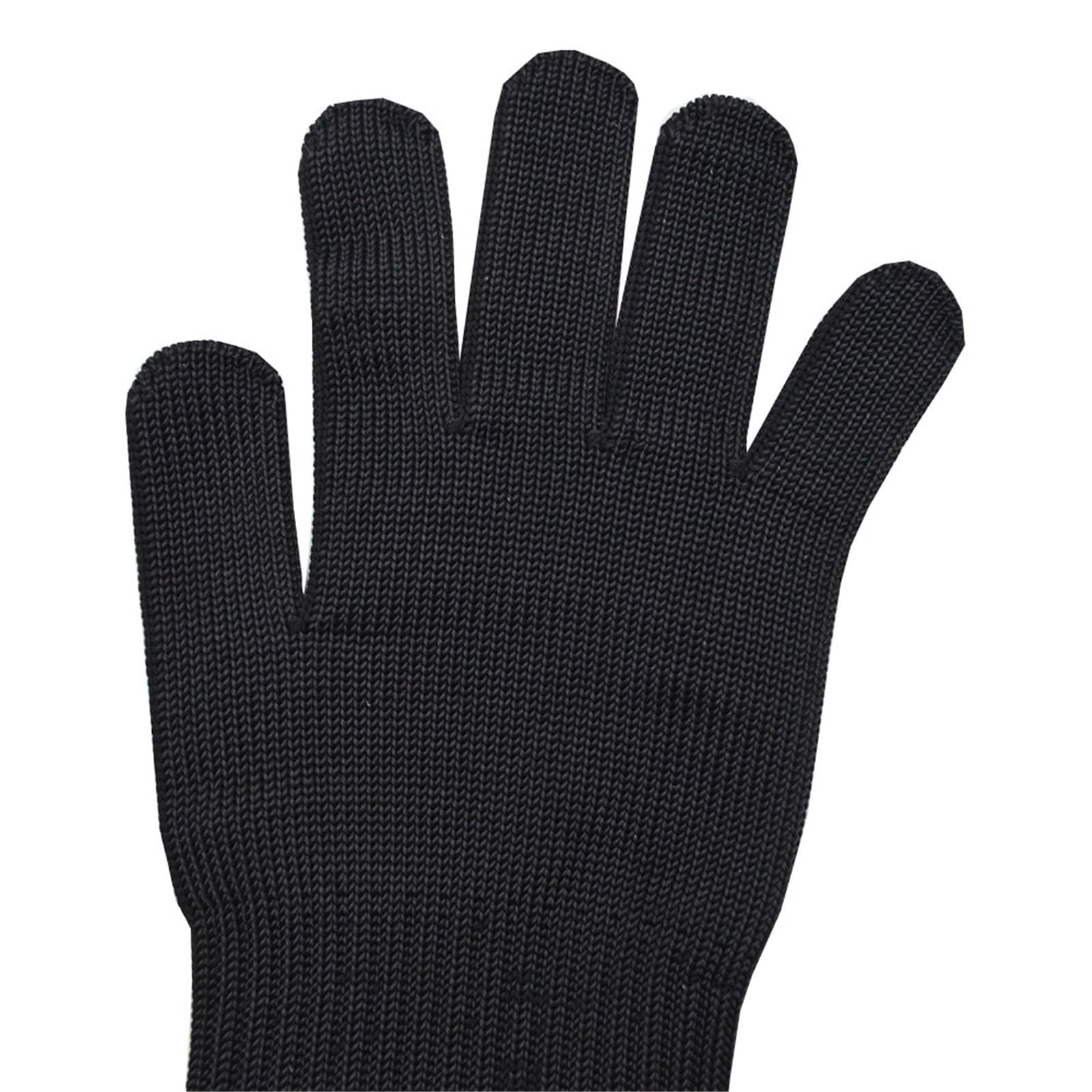 3 paia di guanti da lavoro antitaglio lunghi 40 cm, in filo acciaio inossidabile, resistenti al taglio, anti-coltello, protettivi tattici macellaio Resistente alla perforazione