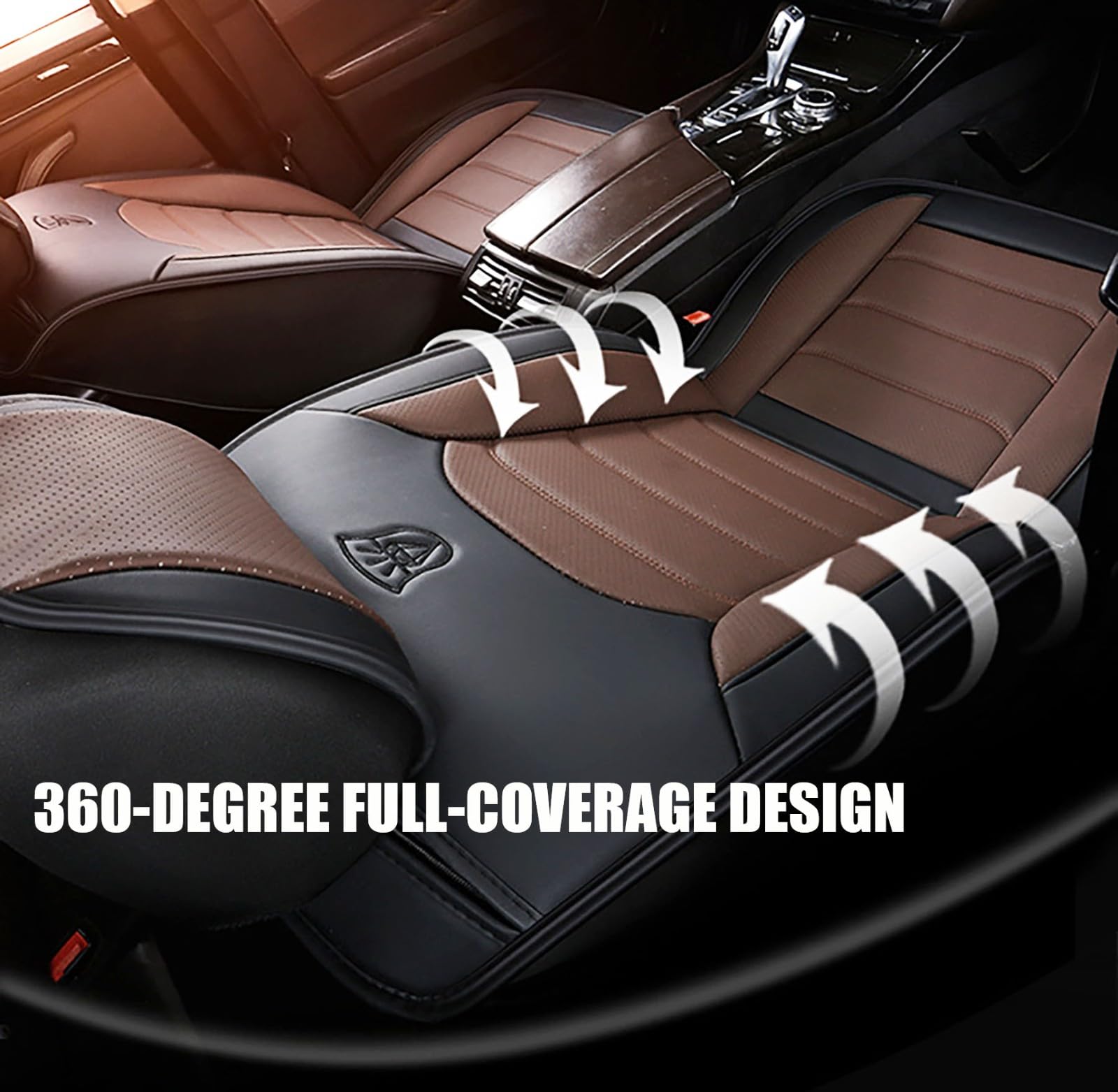 Coprisedili Auto Anteriore per Toyot C-HR,Coprisedili Universali,Set Completo Copri-Sedile Impermeabile Coprisedile Anteriori Posteriori Copri Sedili 5-Posti