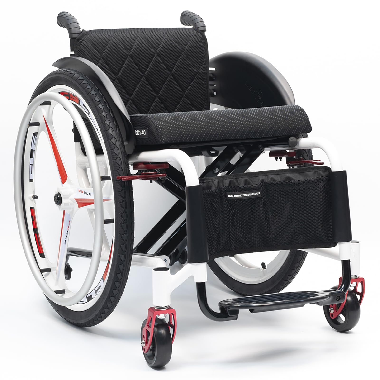 Sedia A Rotelle Sportiva Leggera,sedia A Rotelle In Lega Di Alluminio,sedia A Rotelle Da Trasporto,sedie A Rotelle Manuali Semoventi,con Freni A Mano E Ruote Posteriori A Sgancio Rapido(Size:38cm/15in