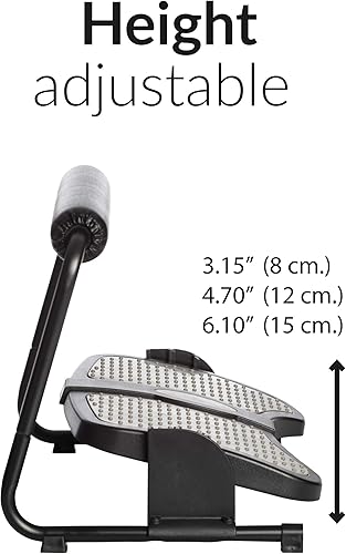 Miniatura 5 de SUN-FLEX Reposapiés ergonómico ajustable en ángulo de altura debajo del escritorio para sentarse y estar de pie, taburete intuitivo y soporte de