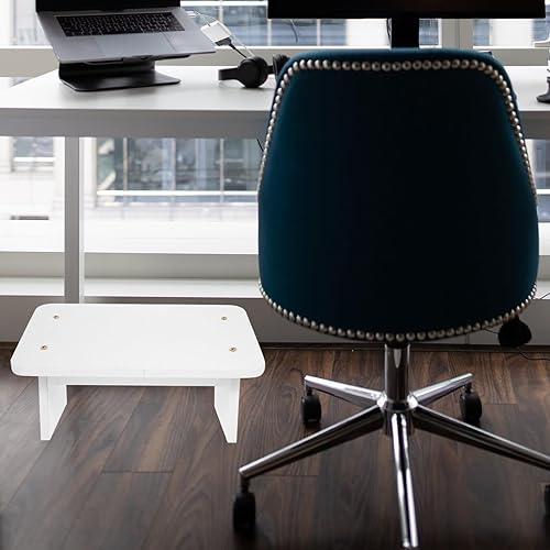 Miniatura 4 de EXCEART Taburete de madera para entrenamiento para ir al baño, taburete rectangular para cama, escalón, reposapiés, taburete de noche, debajo del