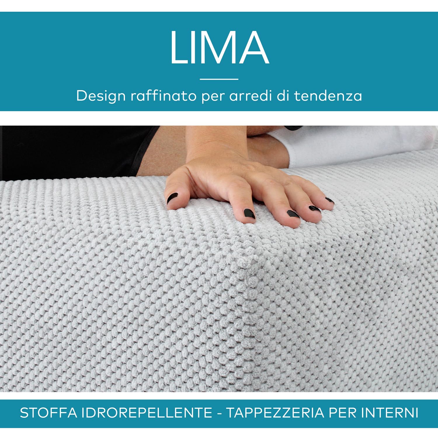 DESHOME Lima 30 metros – Tela al metro impermeable efecto terciopelo: tela para sofás, cojines, sillas, tapicería, decoración papel de azúcar