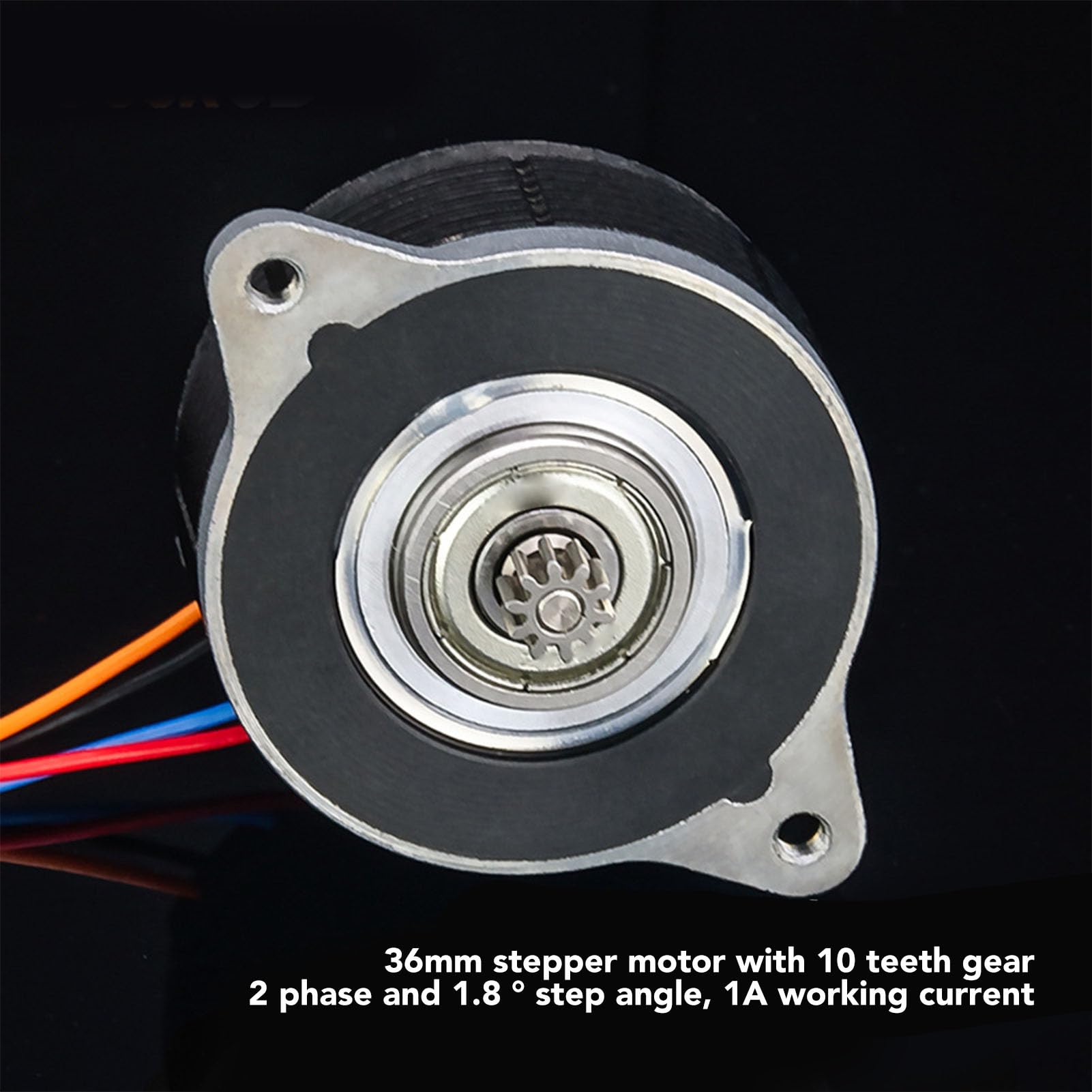 Pfannkuchen-Schrittmotor für den Außenbereich, 1,8° Schrittwinkel, 2 Phasen, 36 mm Durchmesser mit 10 Zahnrädern für Orbiter V1.5 V2.0 Extruder