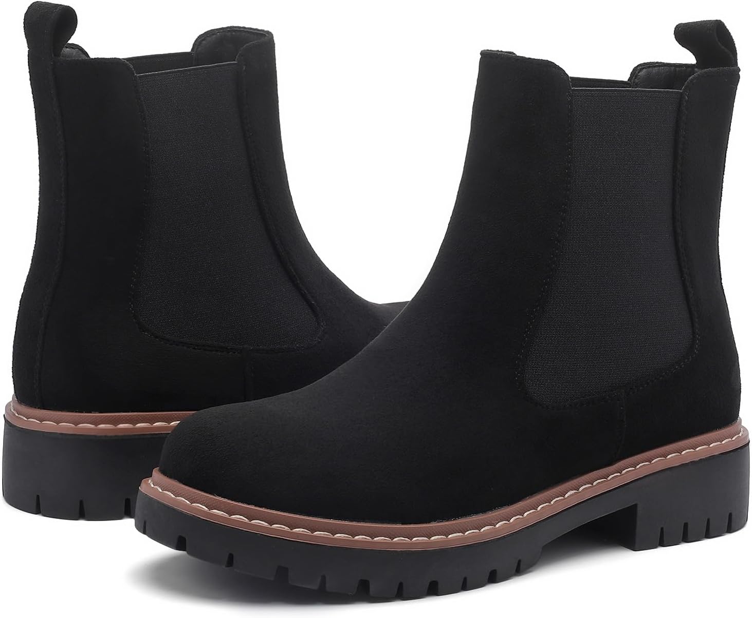 Women’s Chelsea Boots with Lug Sole Ankle Booties