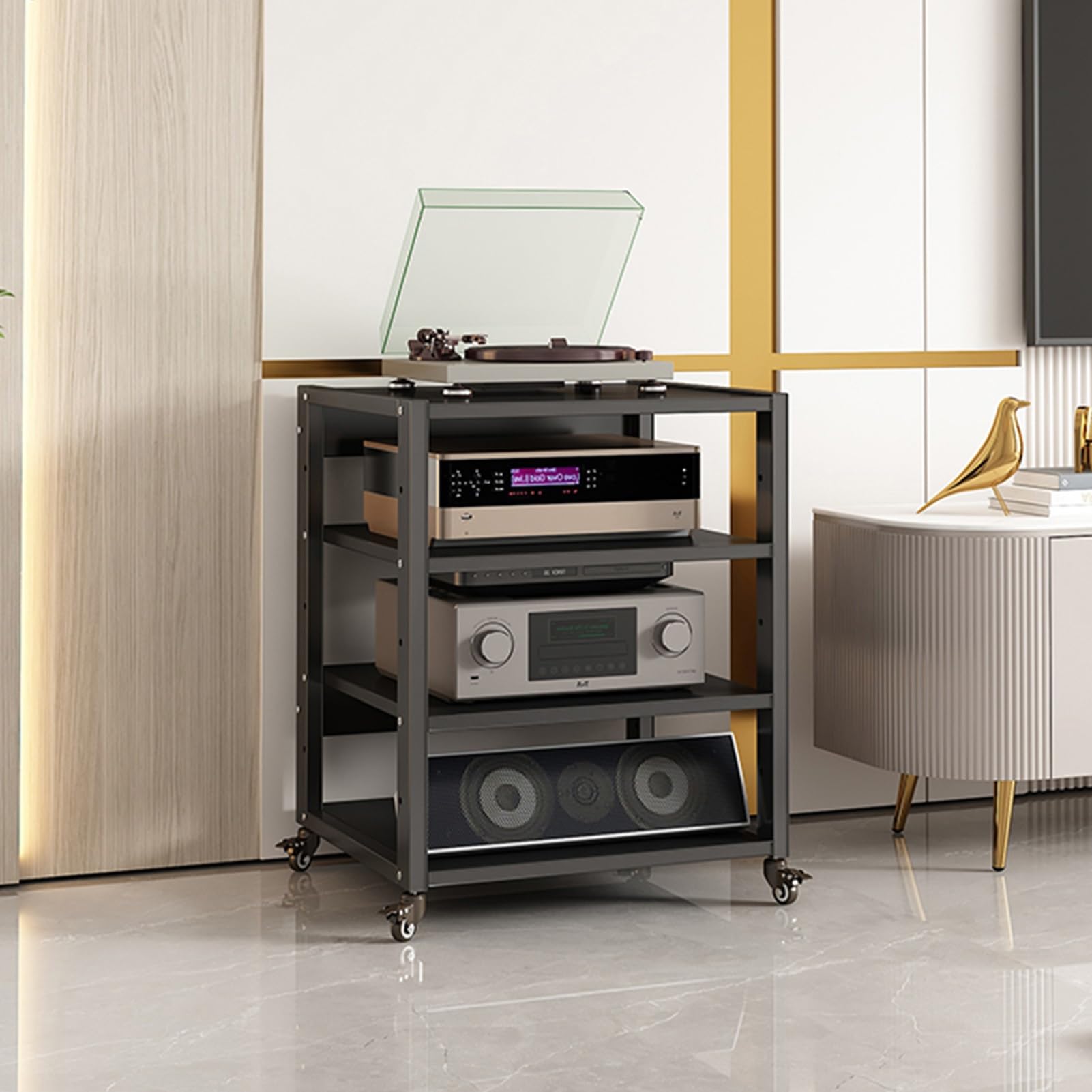 Support audio vidéo moderne pour optimiser le coin Home Cinéma du salon