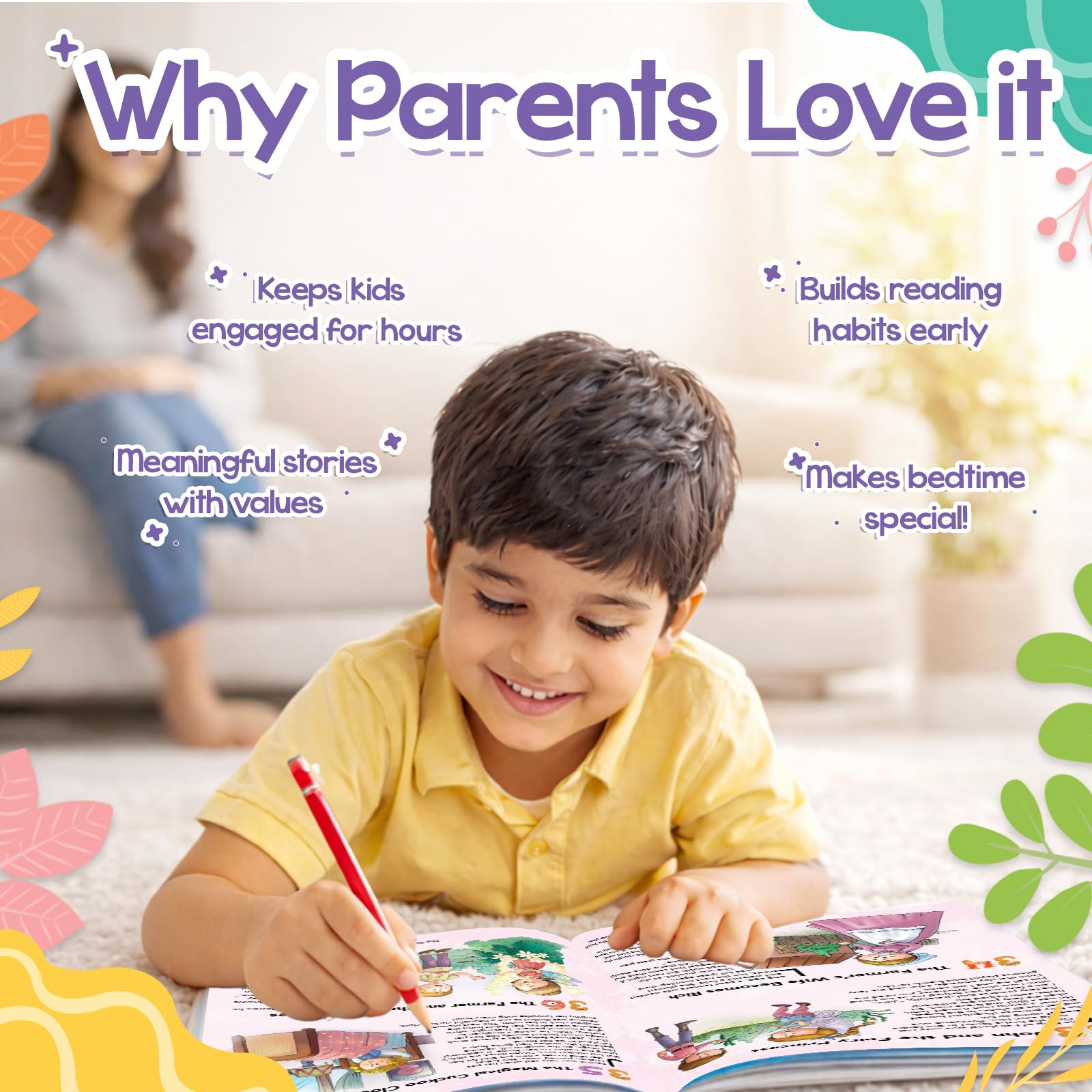 199 Bedtime Stories with colorful Pictures for 3-6 Years Old Kids & Children 3