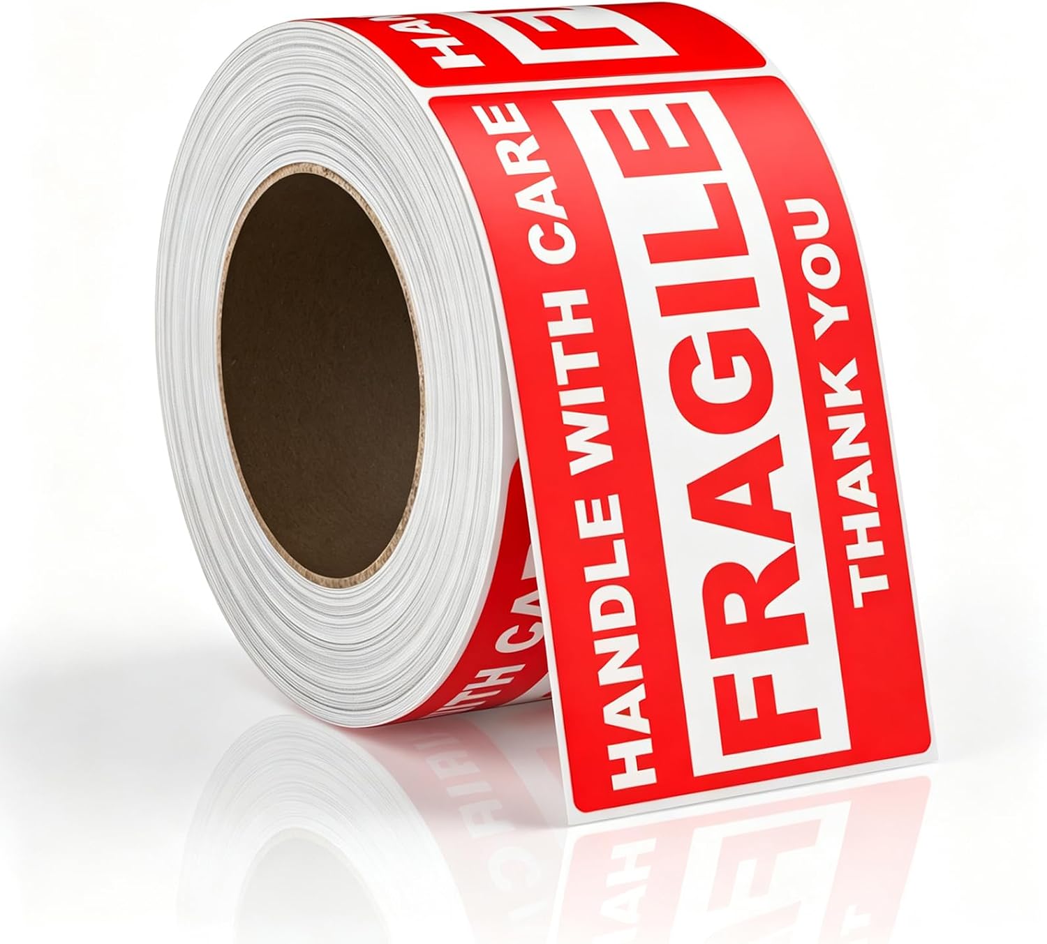 Fragile Stickers 3" x 5", Handle with Care Labels, Permanent Adhesive Small Shipping Stickers for Mailing, Packing, Personal Moving & Small Packages1roll (500 Labels)