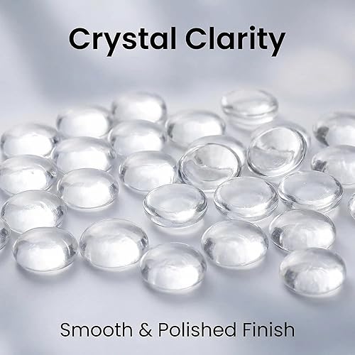 Miniatura 2 de HappyFiller Cuentas de vidrio transparente de 5 libras para jarrón, piedras preciosas de mármol de vidrio para rellenos de jarrón, parte superior