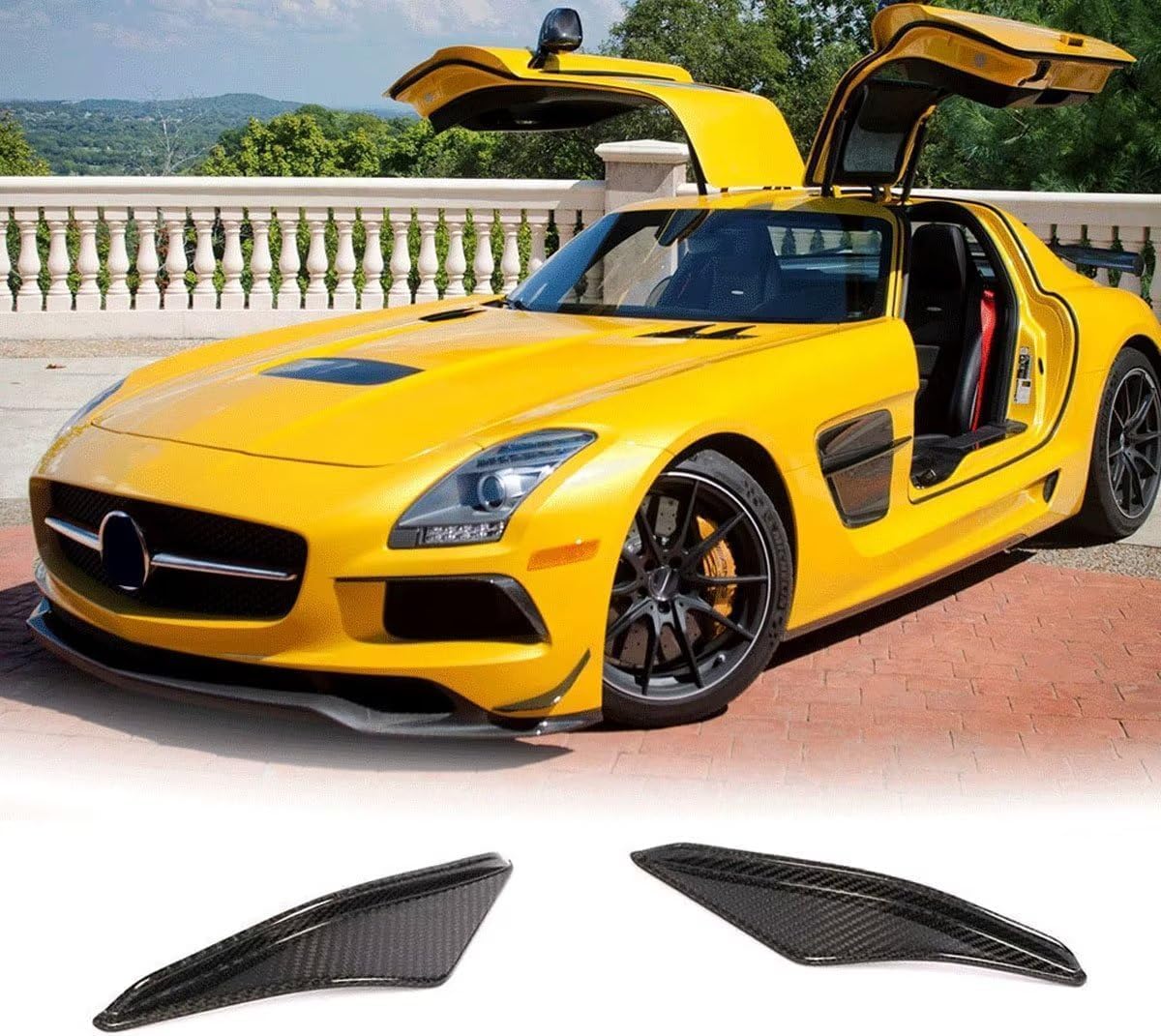 Spoiler avant Mercedes SLS C197 séparateur canard pour stabiliser la face avant