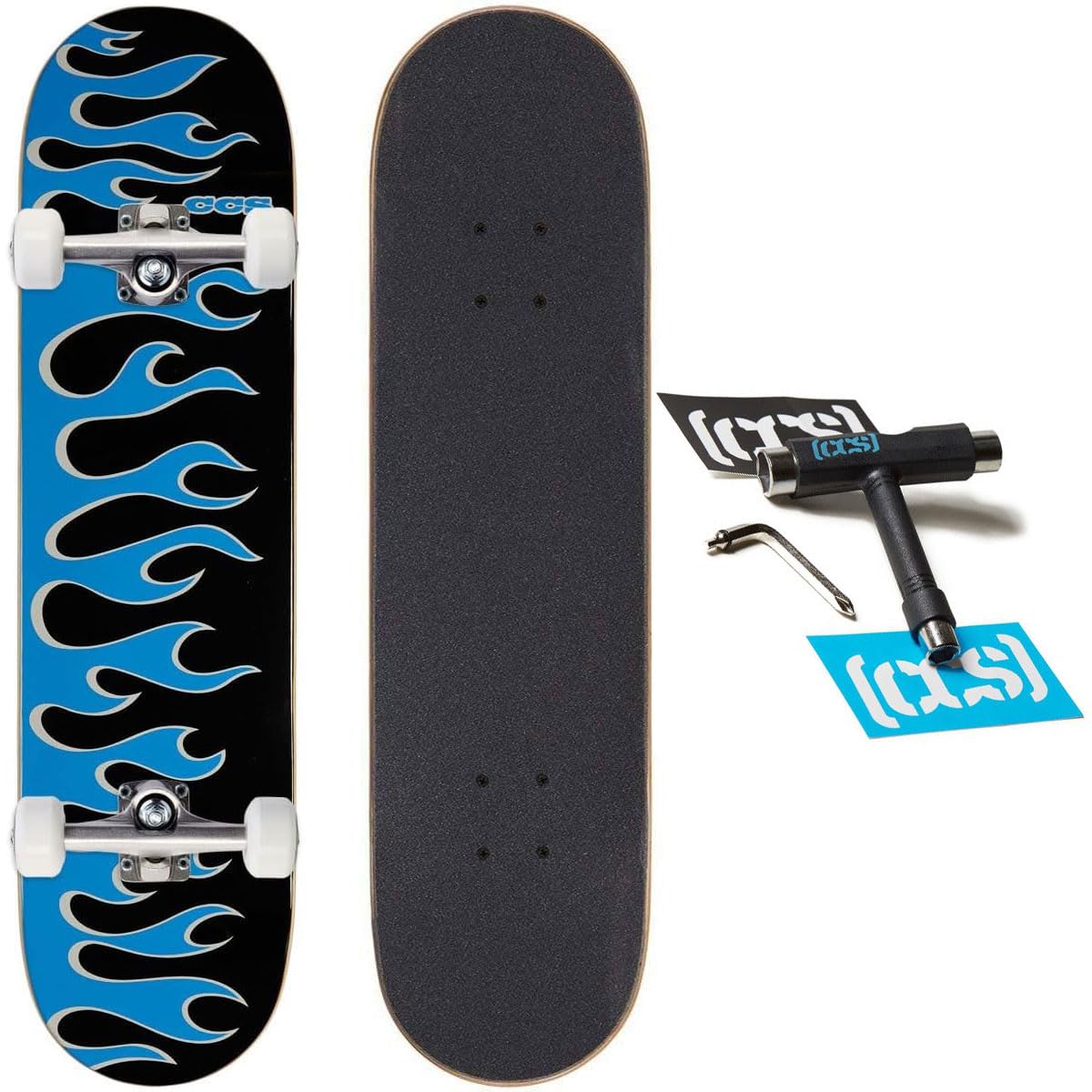 [CCS] Skateboard Complete | Maple Wood | Professional Grade | Fully Assembled with Skate Tool &amp; Stickers | Adults, Kids, Teens, Youth | Boys &amp; Girls