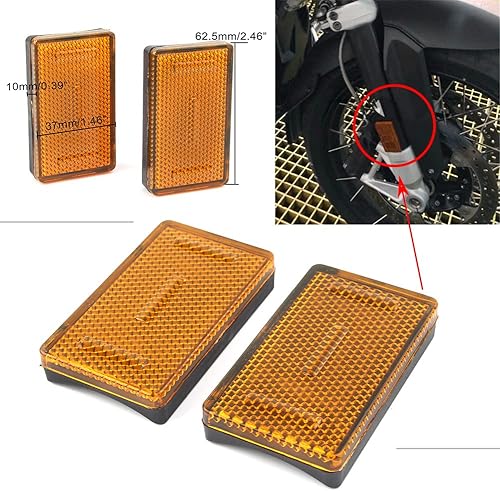 Miniatura 4 de GZYF Reflector de horquilla delantera para motocicleta compatible con K1200RS K1200GT R1200RT R1200GS R1200R