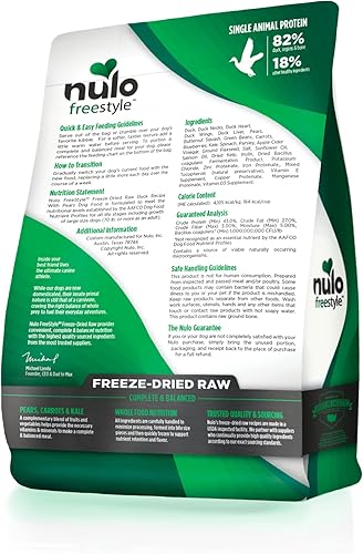 Miniatura 2 de Nulo Freestyle - Alimento seco liofilizado para perros crudo, ultra rico, sin granos, para todas las razas y etapas de la vida con probiótico BC30