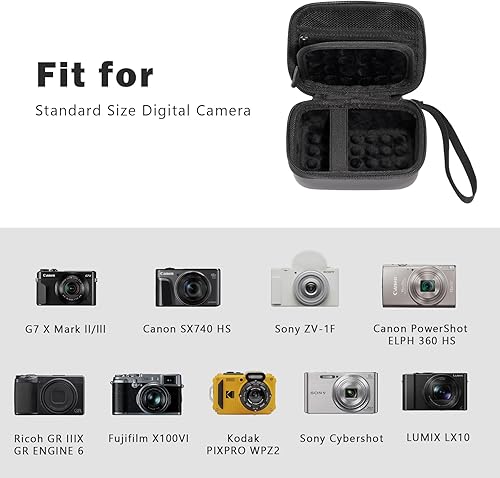 Miniatura 2 de ProCase Funda rígida para cámara digital Canon G7X Mark III Mark II, Sony Cybershot, PowerShot SX740, Ricoh GR III, Kodak Pixpro, compacta 4K