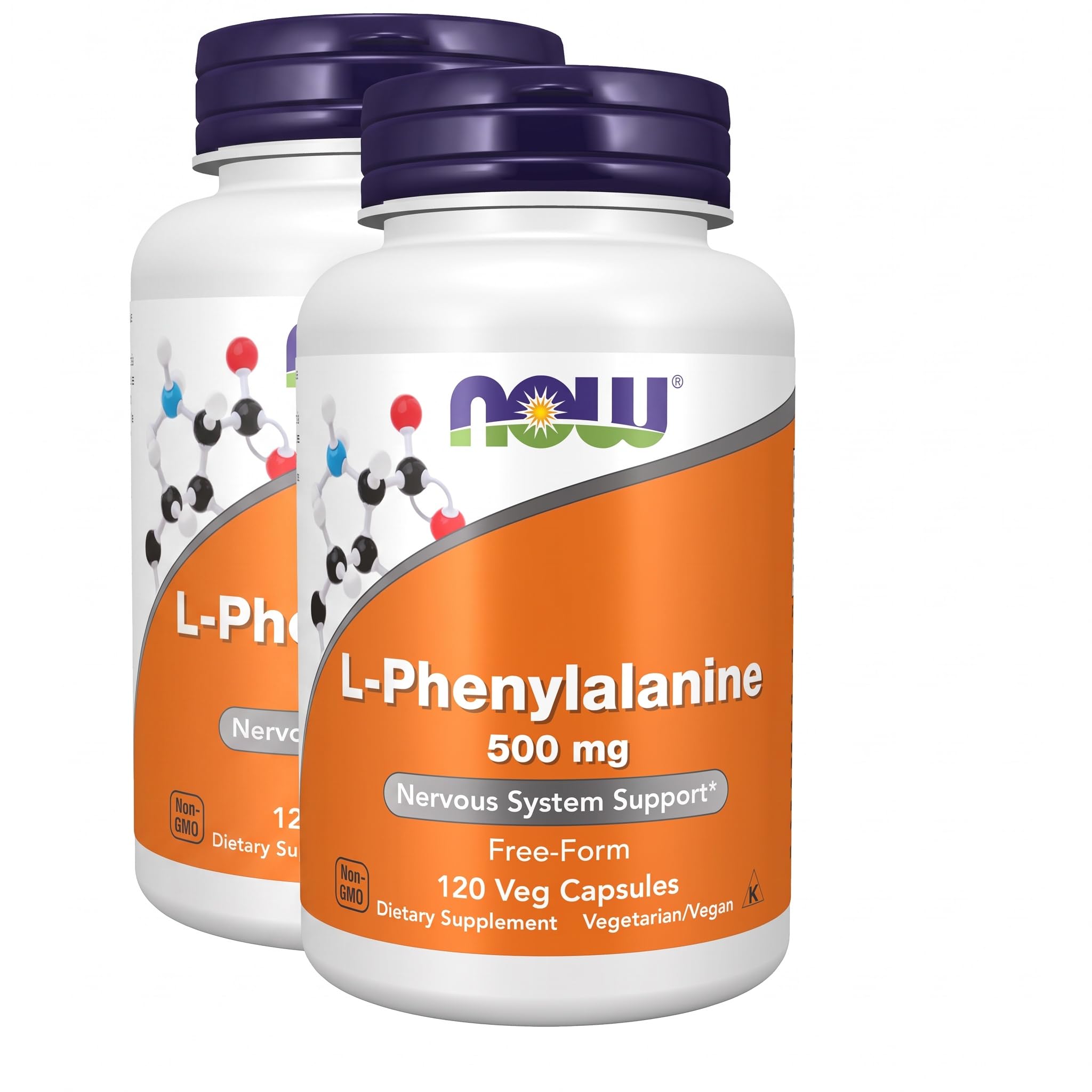 NOW Supplements, L-Phenylalanine 500 mg, Amino Acid, 120 Veg Caps — Amazon image 10
