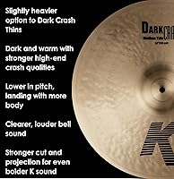 Vista 4 de Zildjian 18" K Dark Crash Medium Delgado