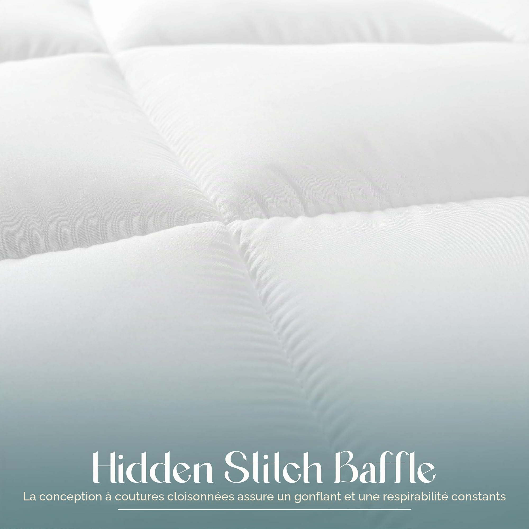 Utopia Bedding Couette Chaud 370 GSM 220x240 cm pour lit 2 Personne Blanc avec Onglets d'angle