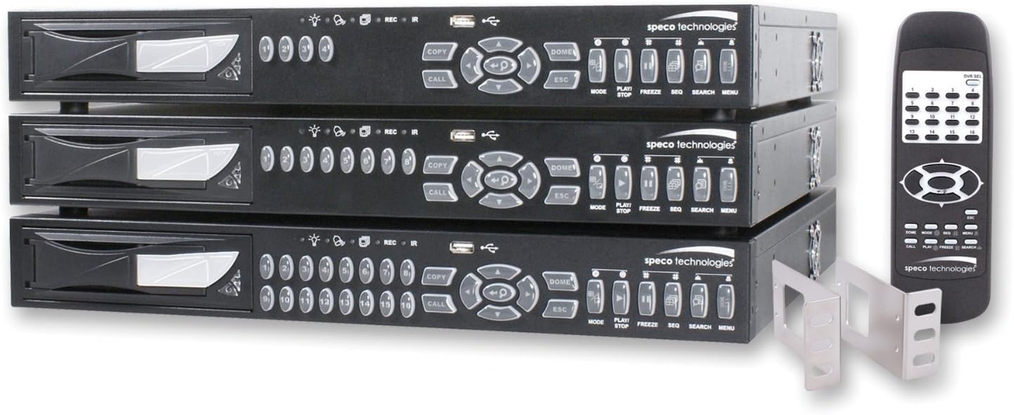 SPECO DVR8TL250-DVD 8CH TRIPLEX DVR 240FPS 250GB HDD DVD RW