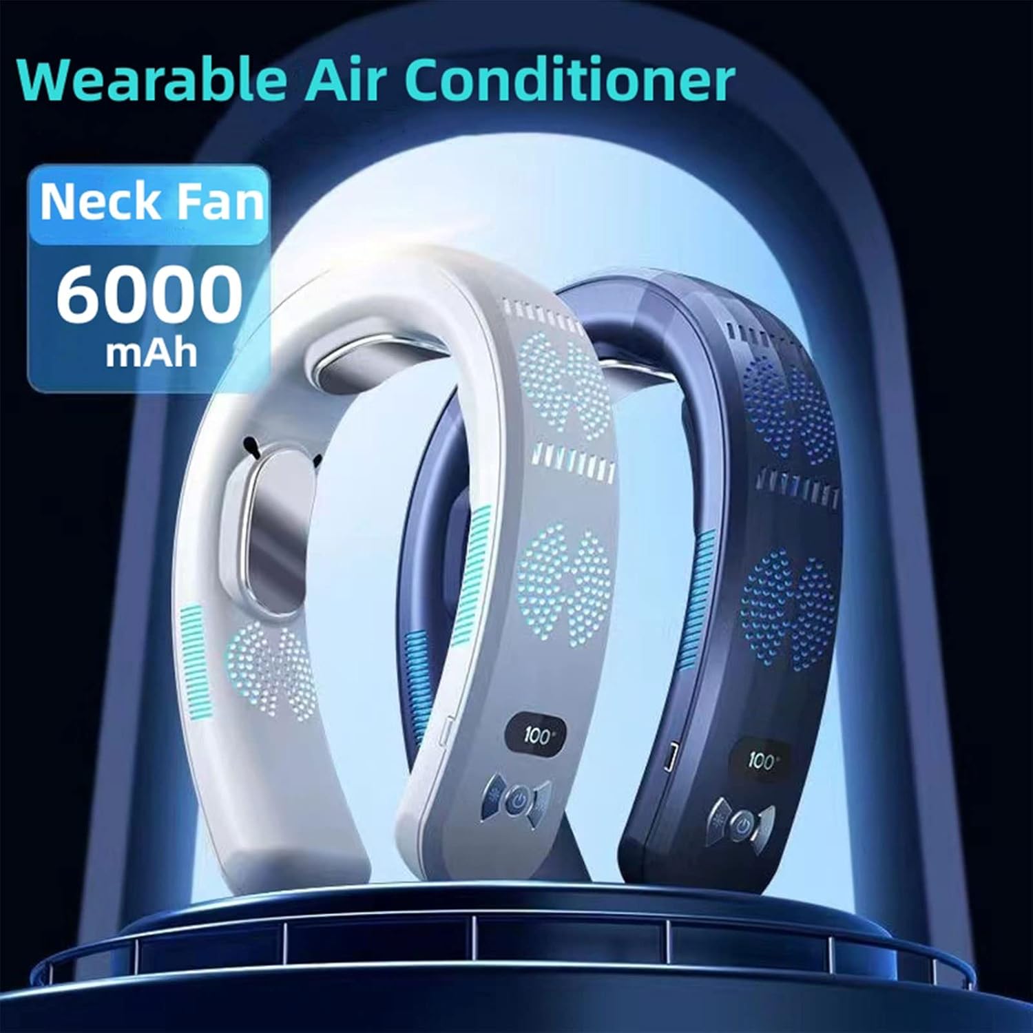 Neck Heater Fan Hanging Fans Portable Air Conditioner Rechargeable Fan Hanging Fans for Outdoor Sports
