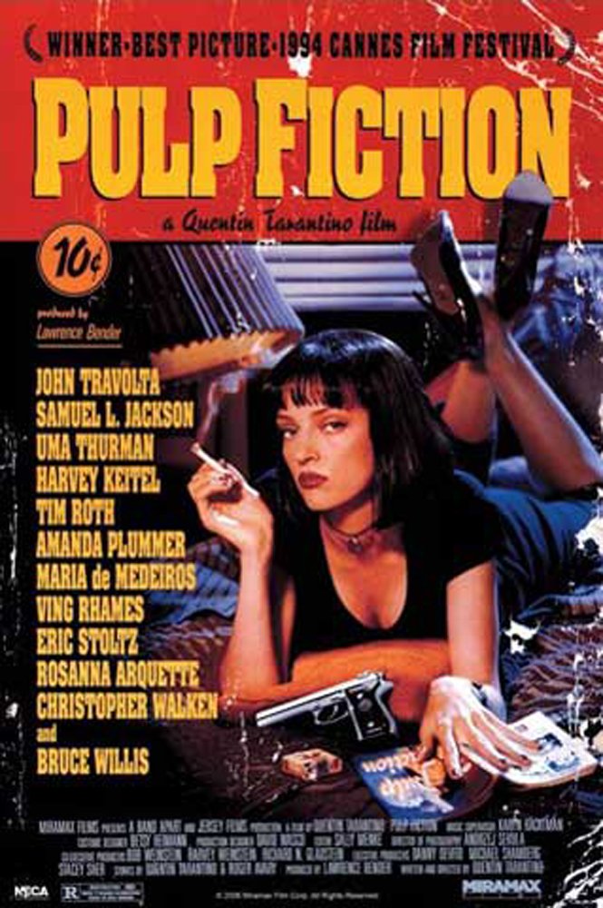 Poster con locandina del film "Pulp Fiction" + articolo omaggio