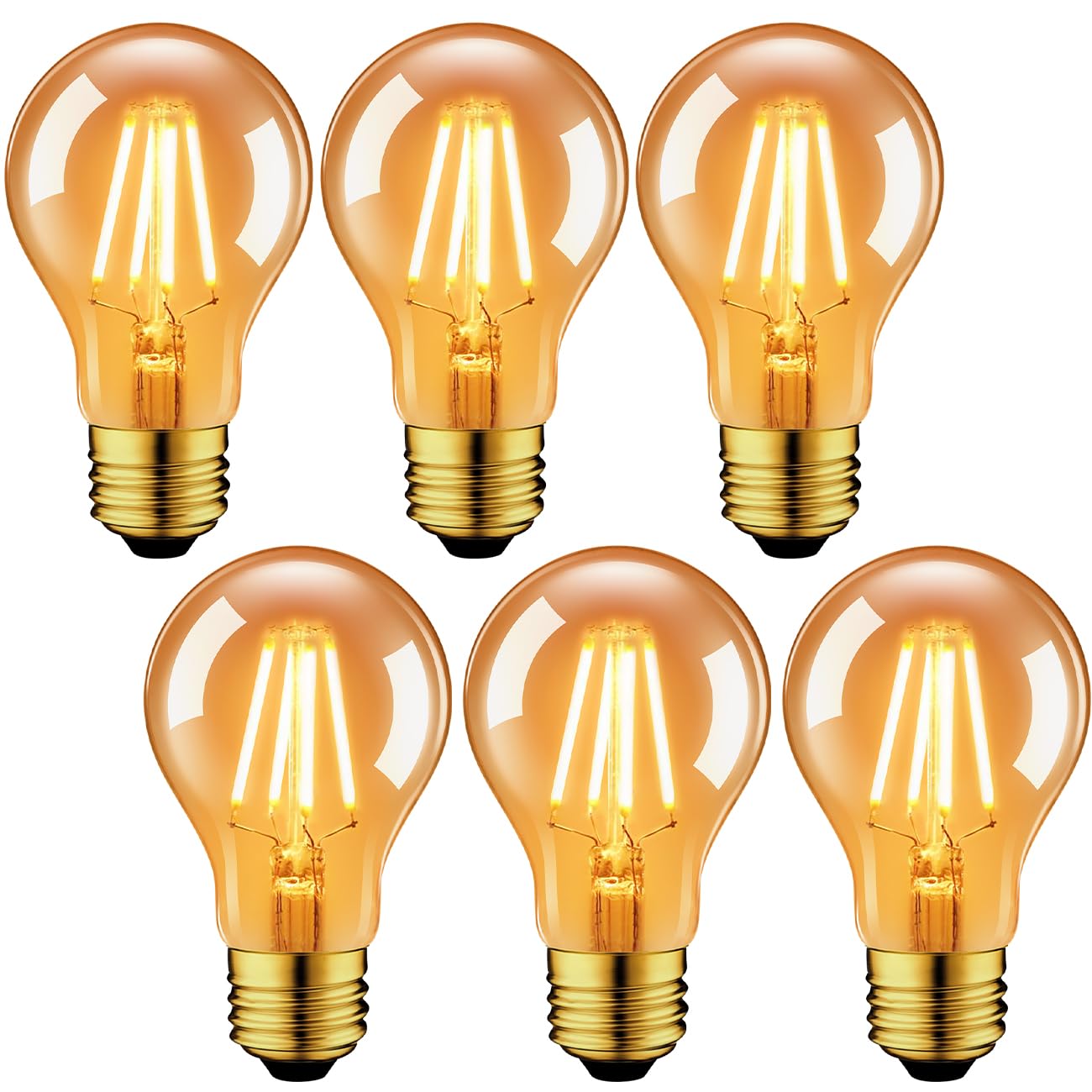 Amazon | LVWIT LED電球 E26口金 フィラメント電球 (6W)60W形相当