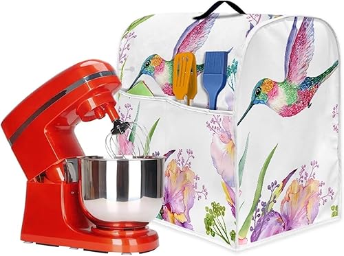 Psesaysky Funda mezcladora de pájaros tropicales para batidora de pie, lavable a máquina, tamaño S, protección contra el polvo, cocina, hogar,