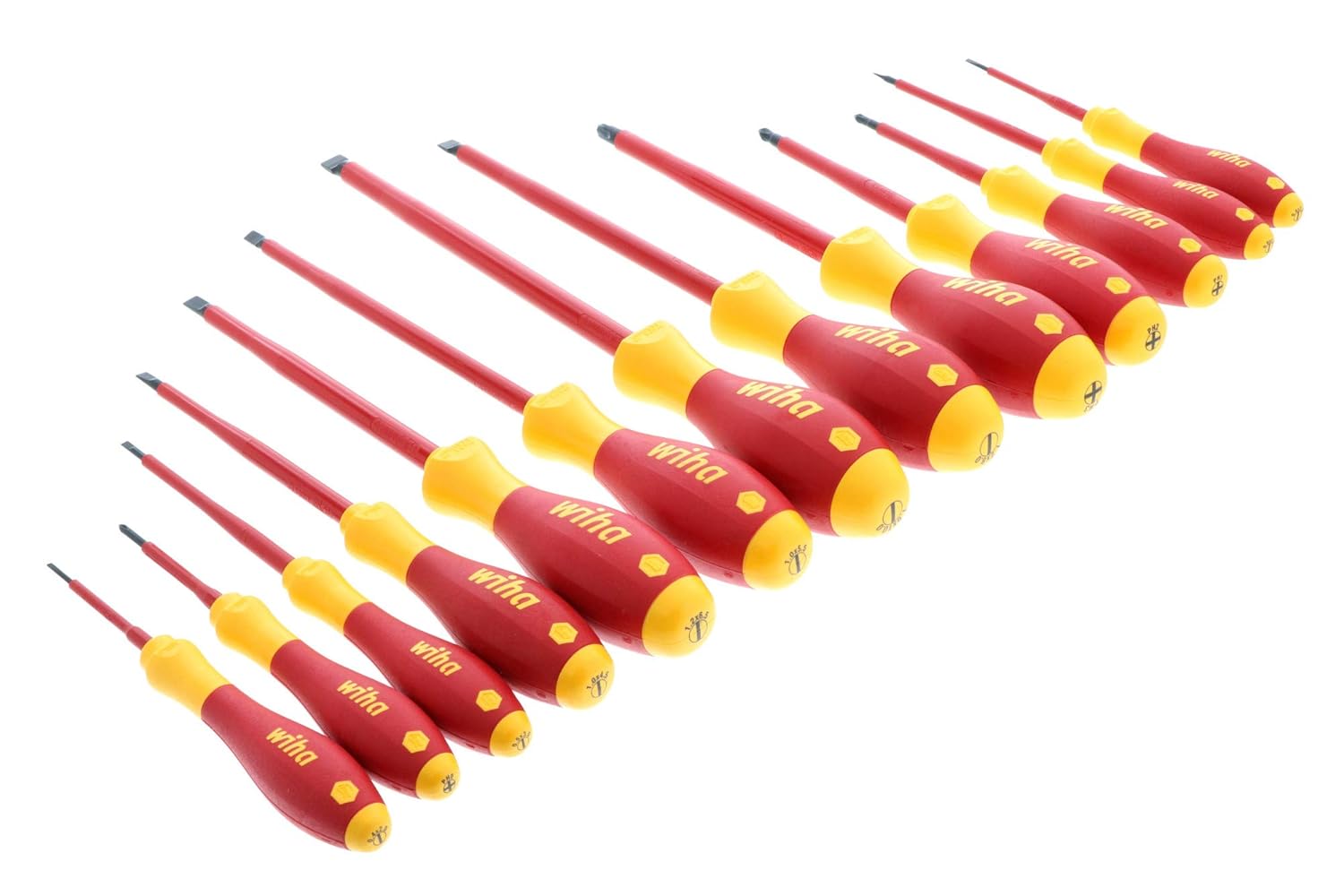 Wiha 32094 Slotted and Phillips Insulated Screwdriver Set, 1000 Volt, 13 Piece : Tools & Home Improvement