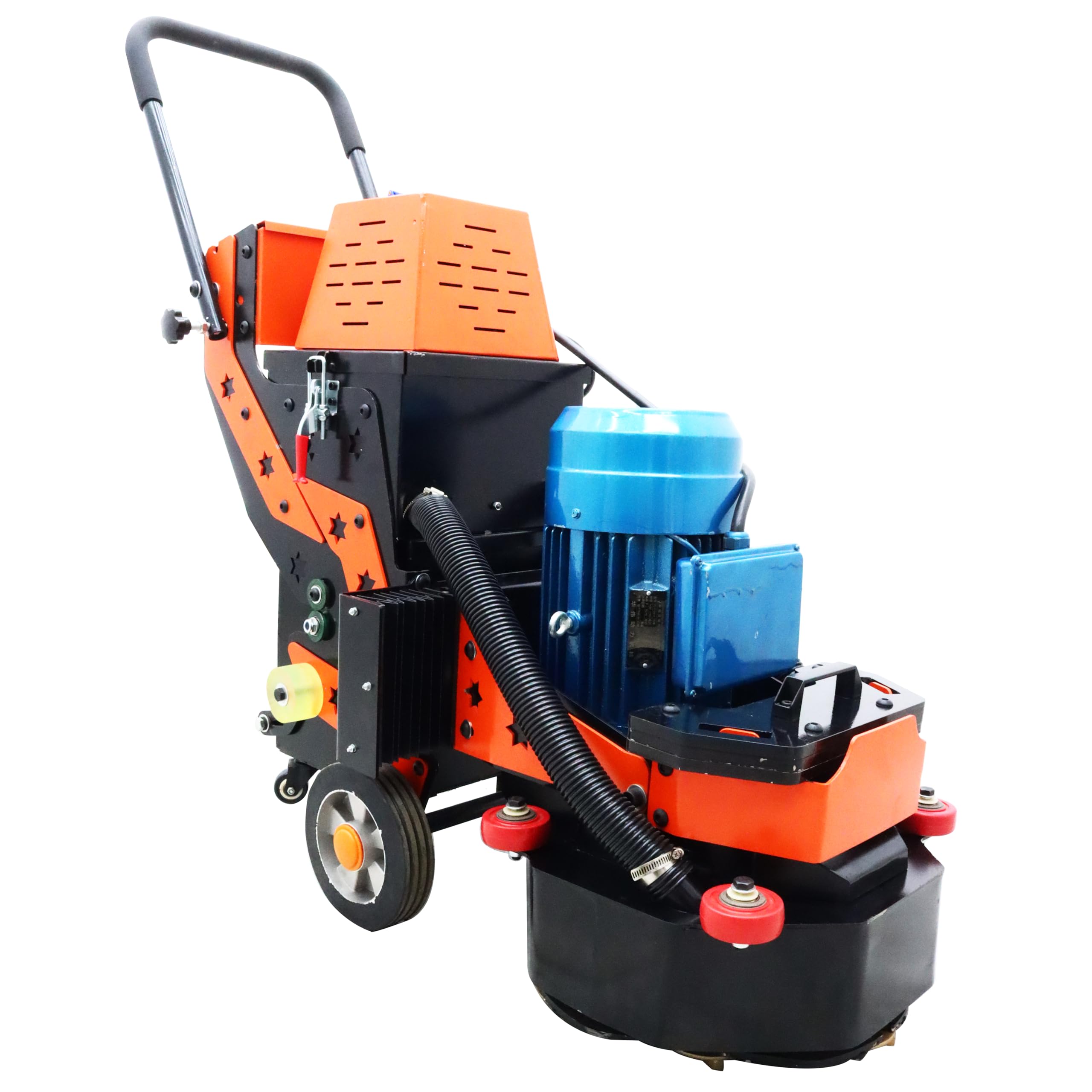 LGXEnzhuo Hand-push Cement Ground Grinder Concrete Floor Polishing Machine Diamond Chassis Vacuum Cleaner 220V