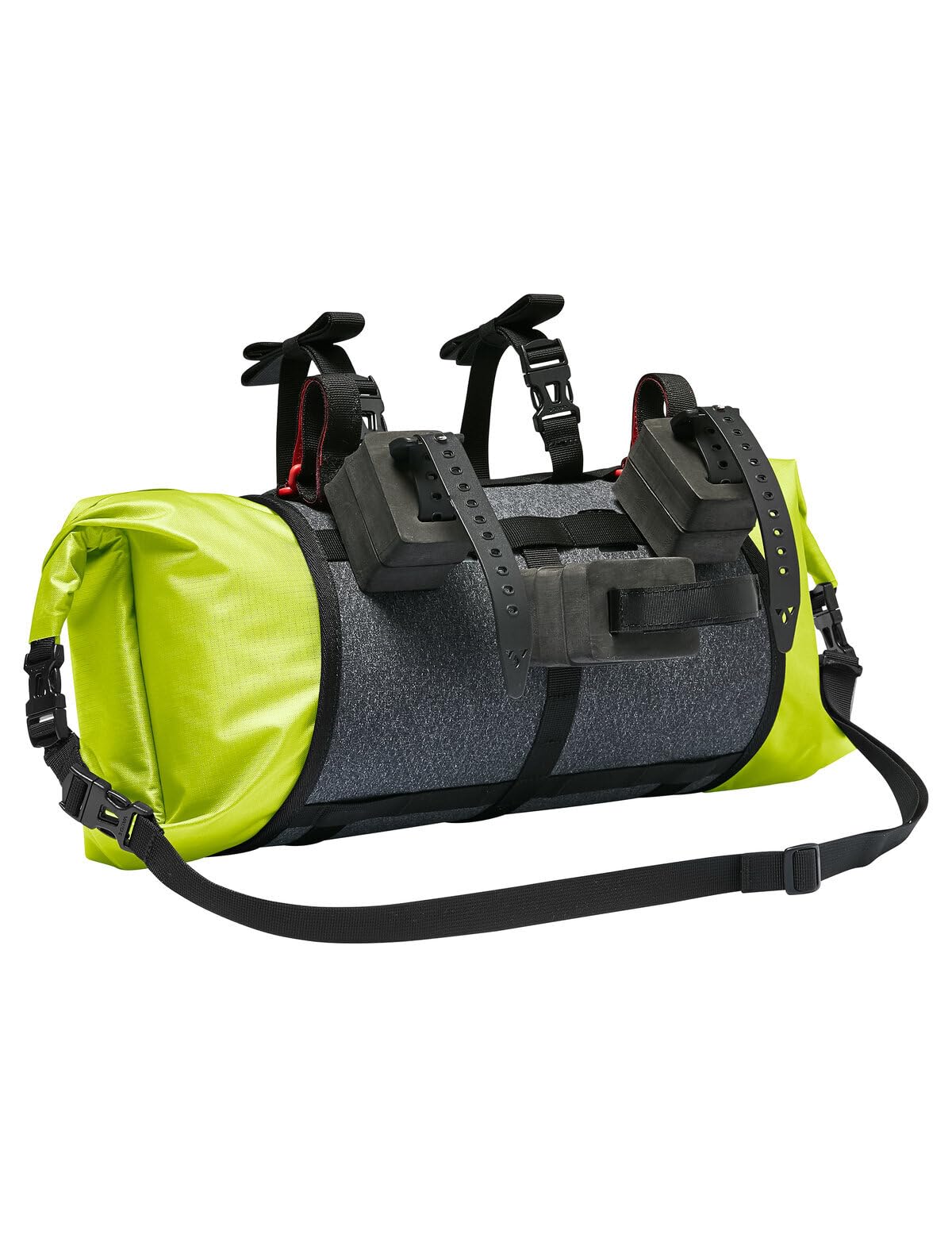 VAUDE Trailfront II, wasserdichte Lenkertasche fürs Bikepacking, Bright Green/Black