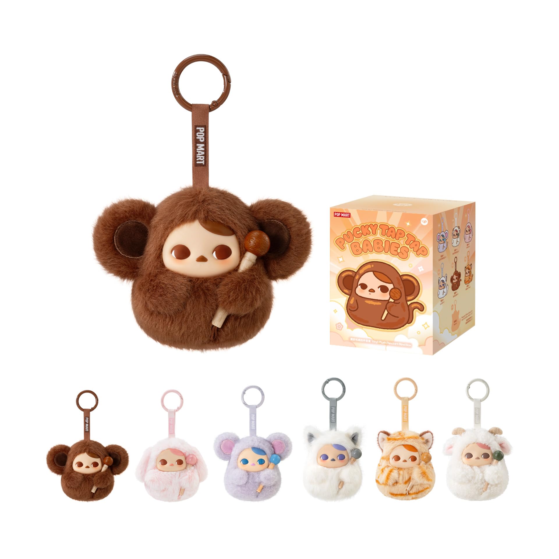 Amazon.com: POP MART PUCKY Tap Tap Babies Series-Vinyl Plush