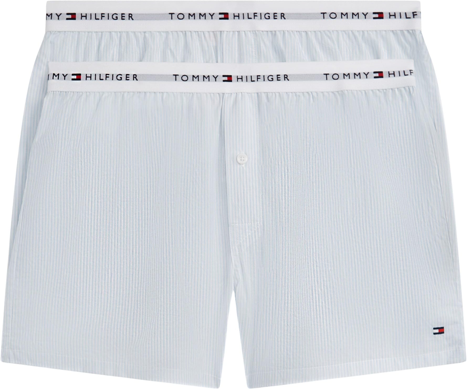 Tommy Hilfiger 2p Woven Boxer Print Um0um03915 Boxer Uomo (Pacco da 2)