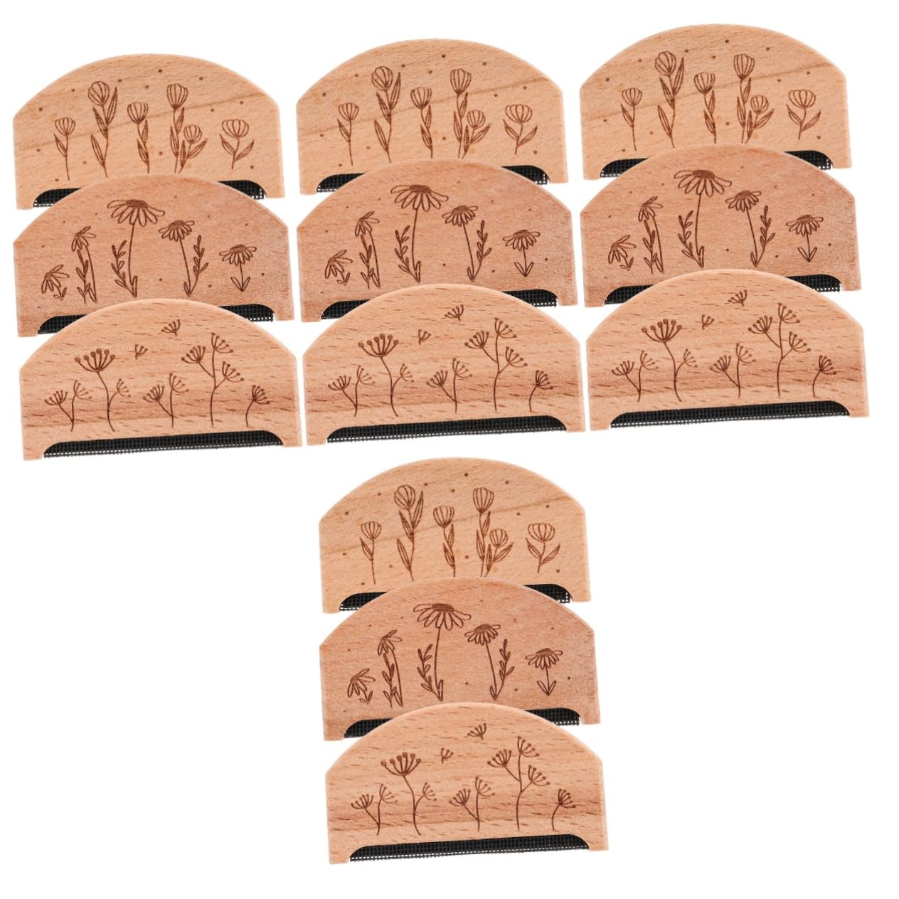 EXCEART 12pezzi Levapelucchi Portatile Legno Per Rimuovere Pelucchi Da Abbigliamento e Maglioni Da Accessori Per La Dei Tessuti Daisy Bud Dandelion