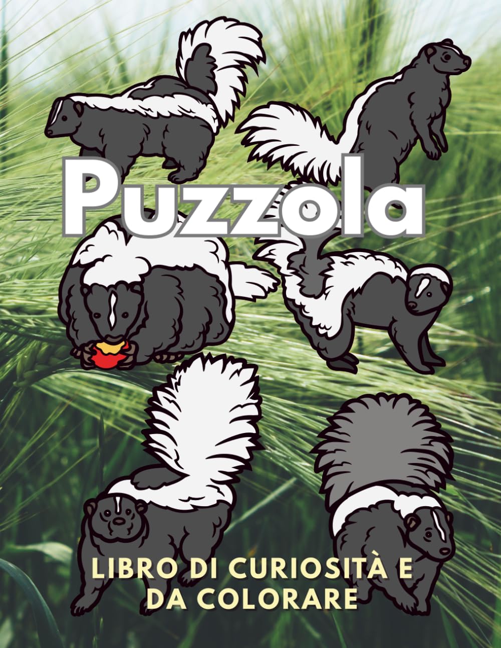 Puzzole: Fatti e Libro da Colorare: Libro di attività per bambini dai 2 ai 16 anni (Fatti sugli animali e colorazione)