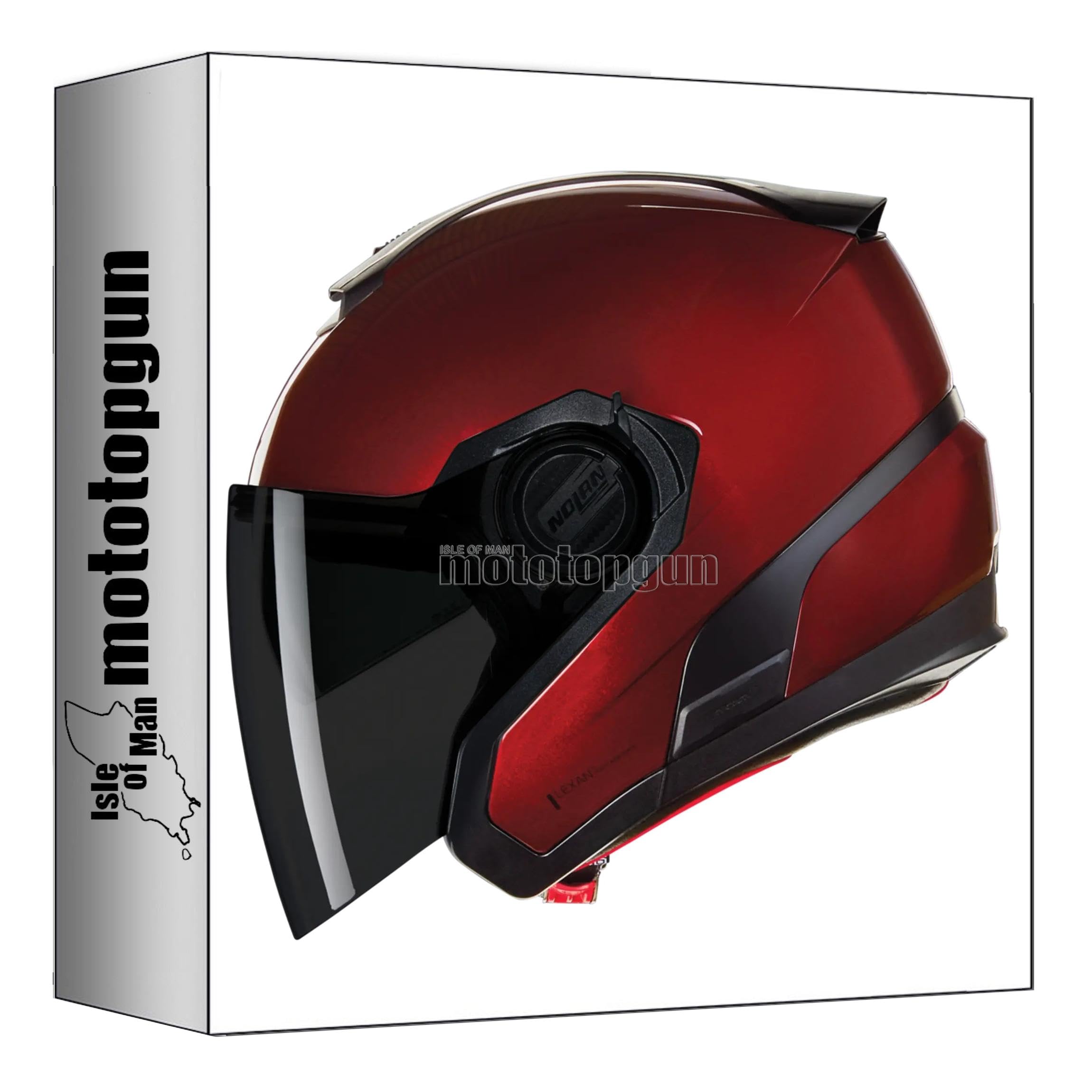 Casque Nolan N21 Visor orange perle jet compact en taille XXS