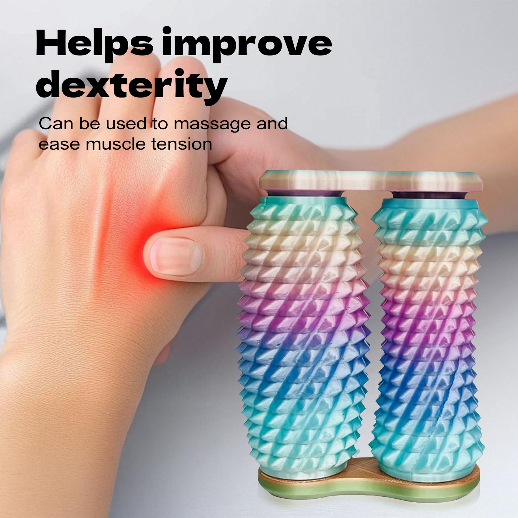 Handheld Fidget Toy with Tactile Spikes for Adults, Help Relieve Stress, Anxiety, Tension, Promotes Focus, Promotes Focus and Portable Design (): Muti