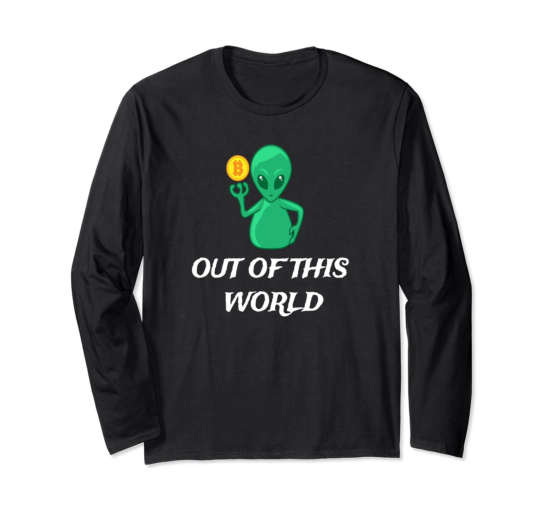 ALIEN BITCOIN OUT OF THIS WORLD, Black