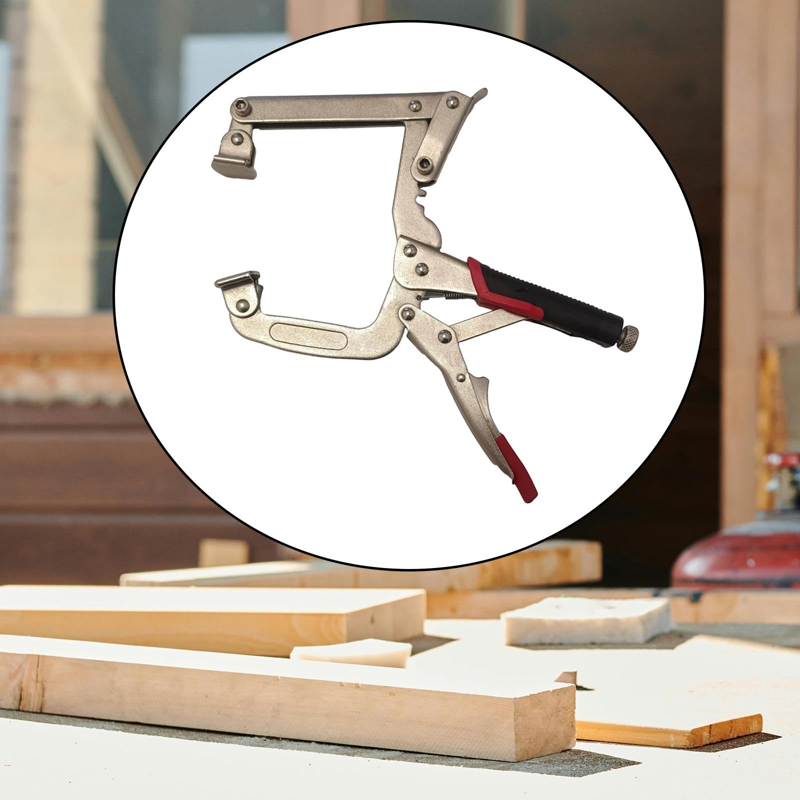 Pinces de Serrage pour Cosses C, Pince En Acier avec Patins Rotatifs, Pinces de Serrage de 25 Cm pour électriciens et Ateliers de Soudure et de Mainte