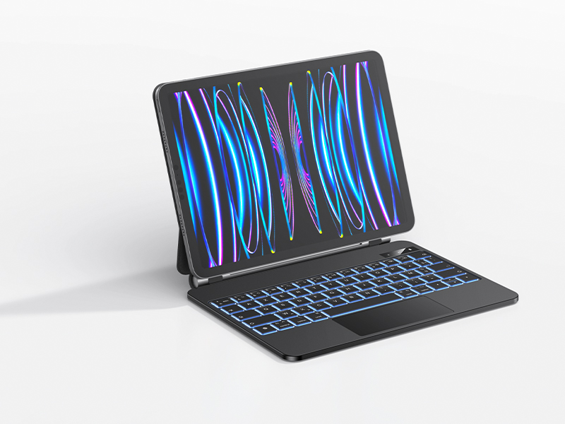 Nuflaz Tastaturhülle für iPad Air 11 Zoll , Air 5/4 & Pro 11 , QWERTZ