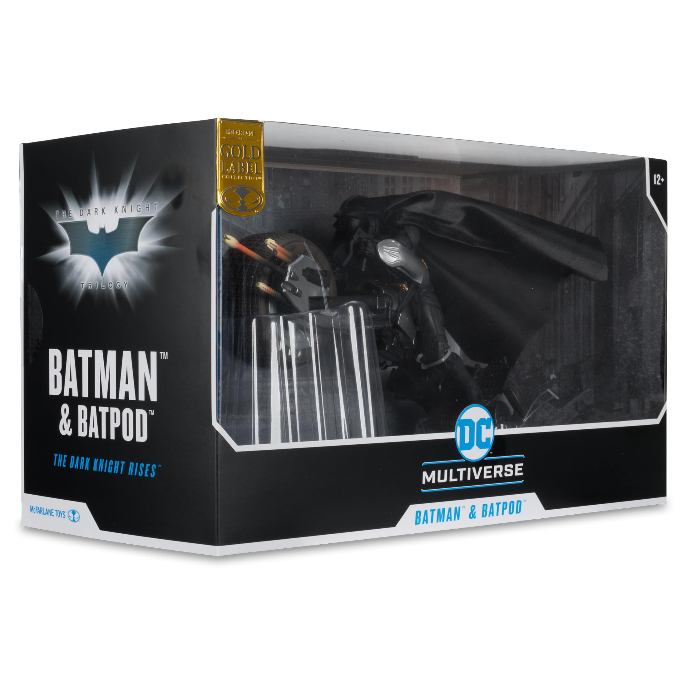 McFarlane The Dark Knight DC Multiverse figurka akcji z pojazdem Batman & The Batpod 18 cm