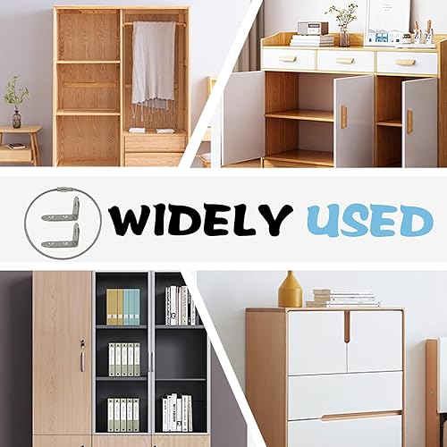 Miniatura 4 de 6 anclajes de pared para muebles con tornillos, correas antipuntas resistentes para espejo de estantería de tocador, kit de seguridad a prueba de