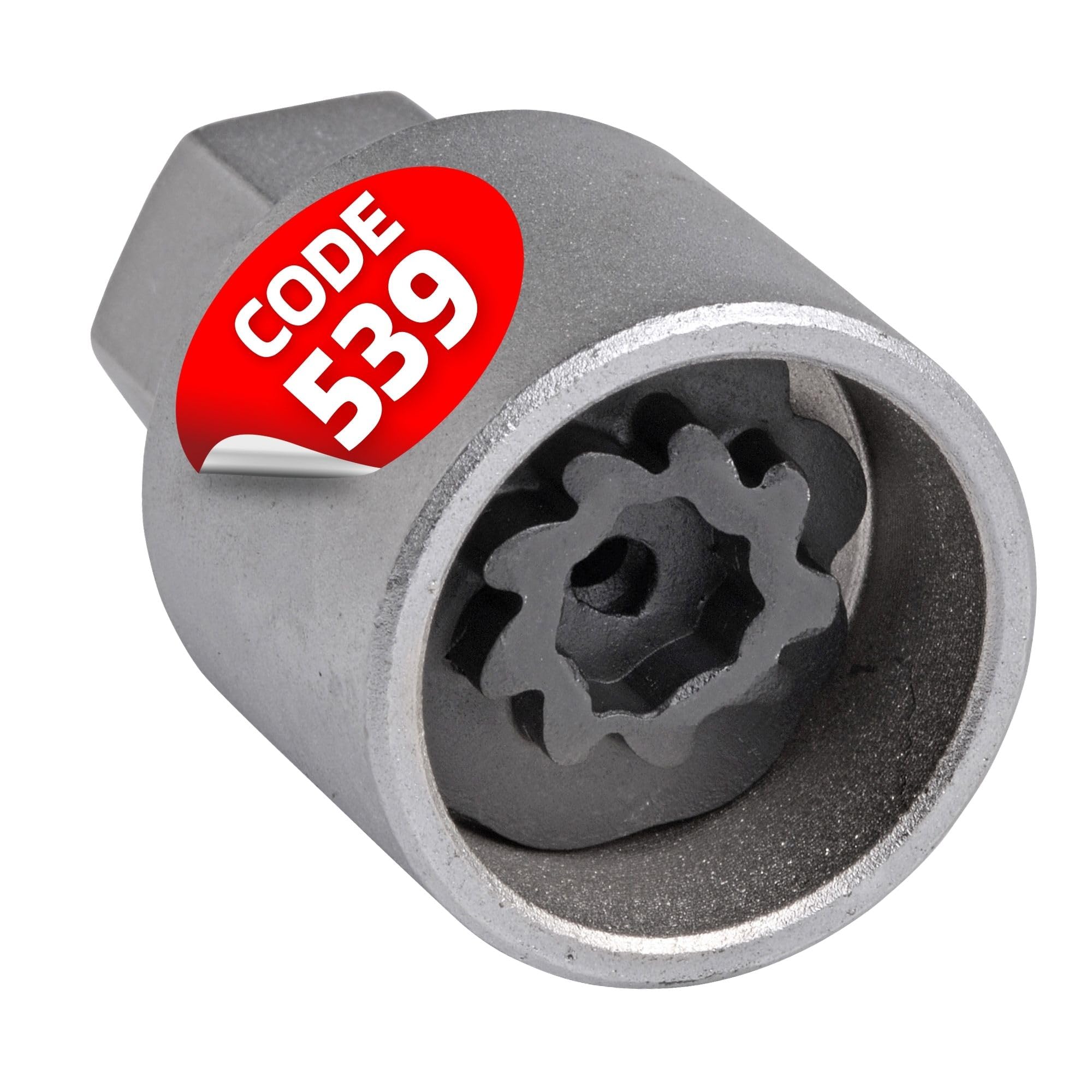 SW-Stahl 02383L-19 Felgenschloss-Adapter 539 passend für VW Felgen | Spezial-Steckschlüssel für VW Radsicherungsschrauben - Robuste Felgensicherung - Präzise Passform für Modell-Typ 539