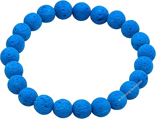 Miniatura 16 de Amazing Gemstone Pulsera de cristal para mujeres y hombres, pulsera de cristal curativo de protección, pulsera elástica con cuentas de piedras