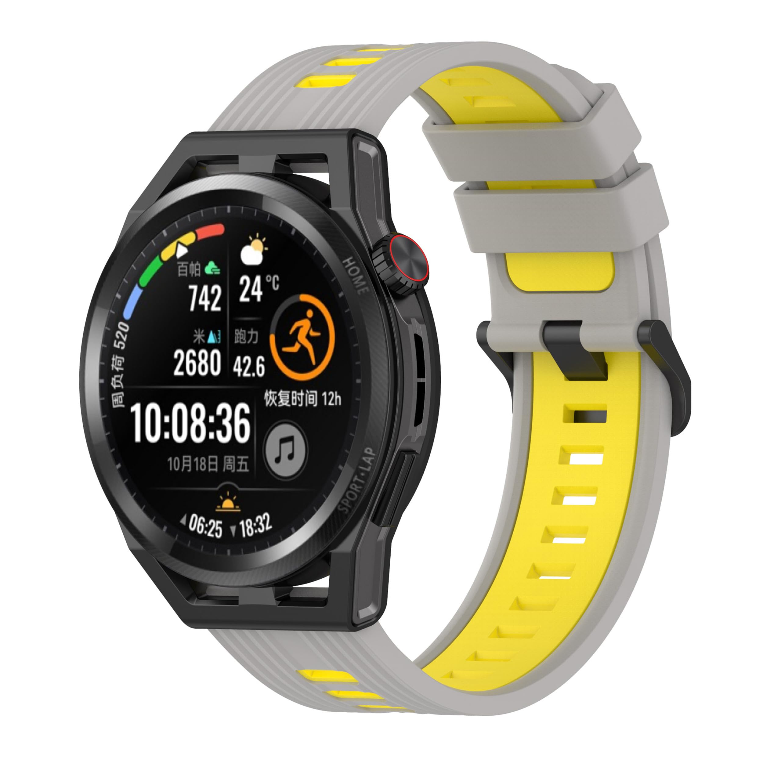 Smart Watch Strap for Huawei Watch GT Runner Strap, Silicone WatchBand Armband Strap, Replacement Strap Bracelet Wristband Wrist Strap Loop for Huawei Watch GT Runner Watch