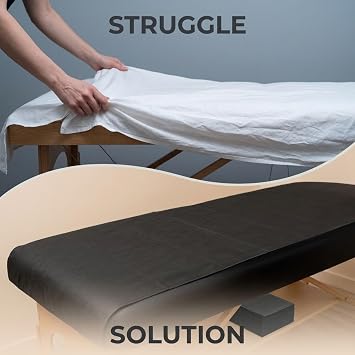 100PCS Disposable Massage Table Sheets, 71 x 31.5 Disposable Massage Bed Covers, Breathable Non-Woven Fabric Tattoo Bed Sheets, Single Use Hygiene Sheet for SPA Centers, Beauty Salons, Hotels(Black)