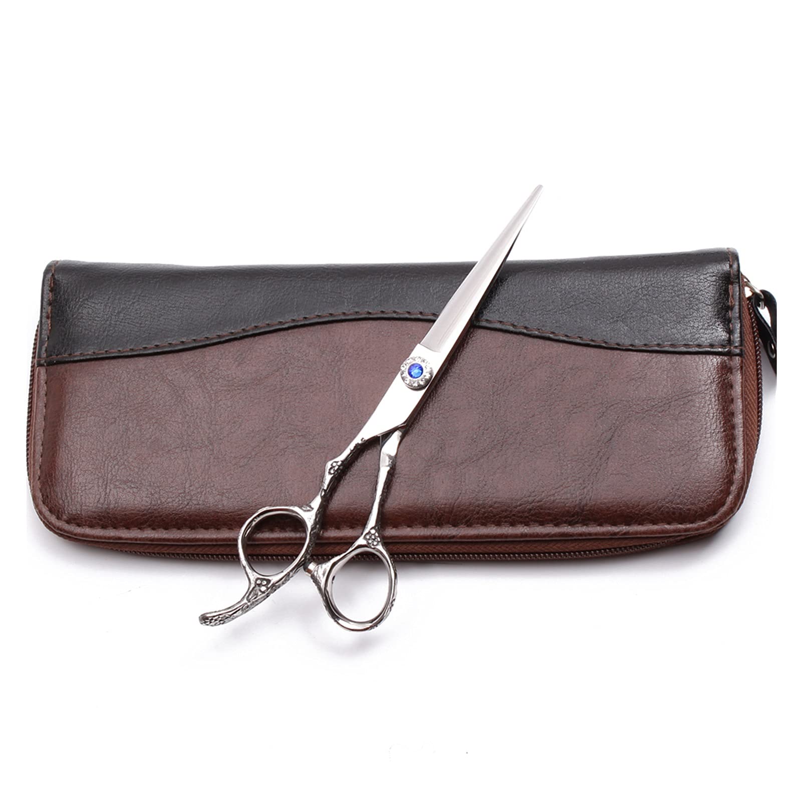 Friseurschere für die Linke Hand, 5,5 Zoll 16 cm, professionelle Friseurschere, Effilierschere, Friseurschere, Effilierschere, Friseurwerkzeuge (Farbe: Yin C 5,5 N) (Yin T 5,5 yy B)
