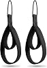 Wonderful Day 2PCS Pilates Straps for Reformer, Comfortable Enhanced Thickness, Fitness D-Ring Double Loop Exercise Straps for Home Gym Workout (Black -Neoprene)