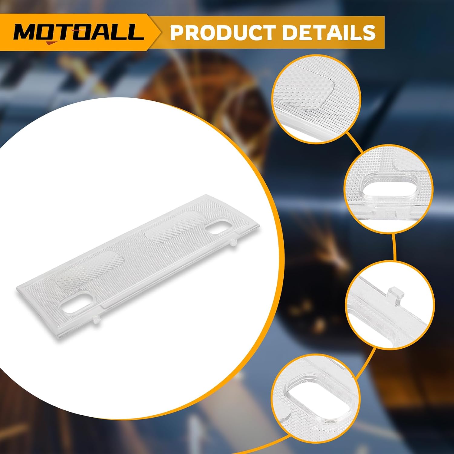 MOTOALL Clear Lens Cover 15911049 for 2007-14 Chevy Silverdo Sierra Tahoe Map Dome Light